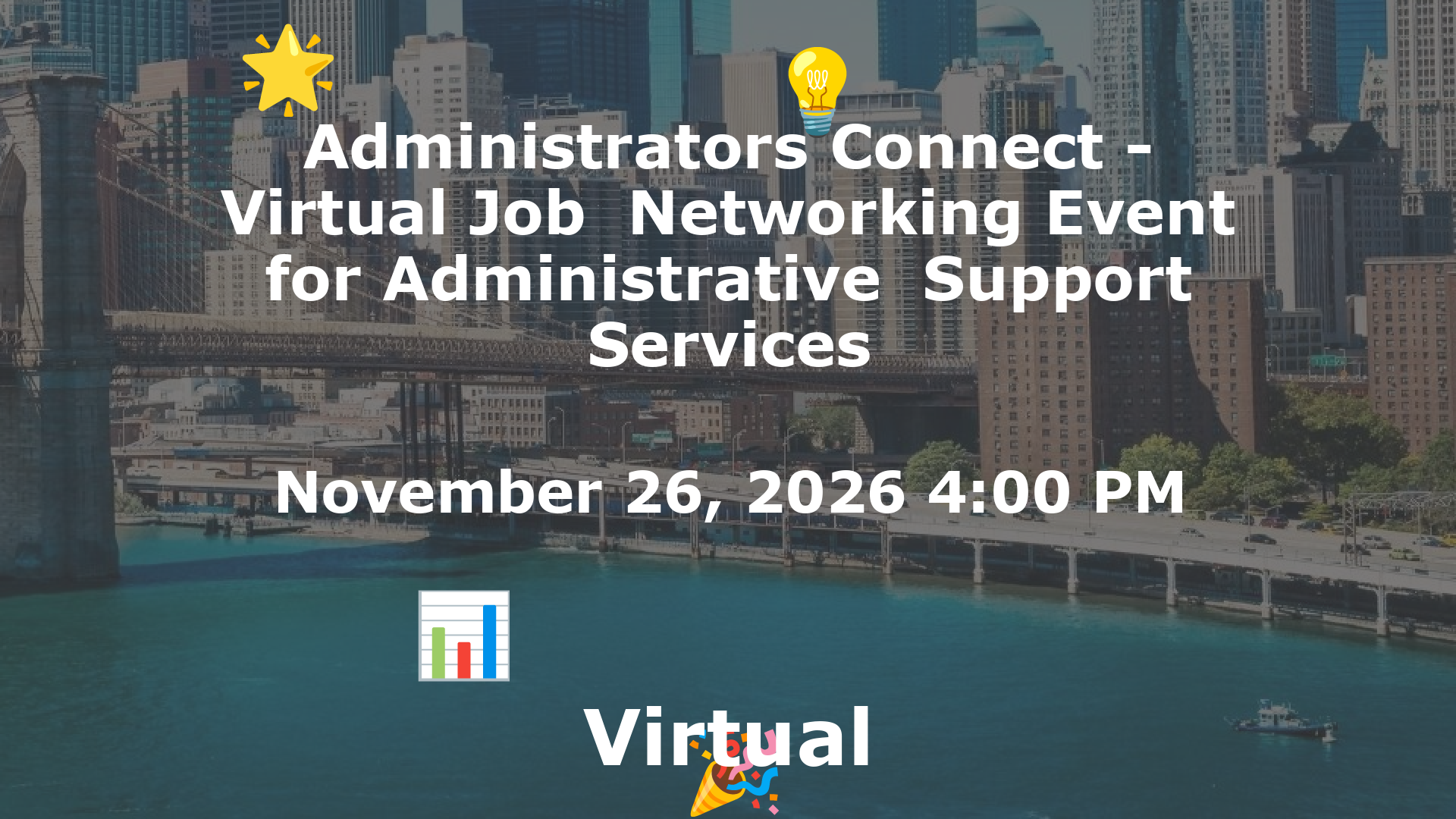 Administrators Connect - Virtual Job  Networking Event for Administrative  Support Services event image